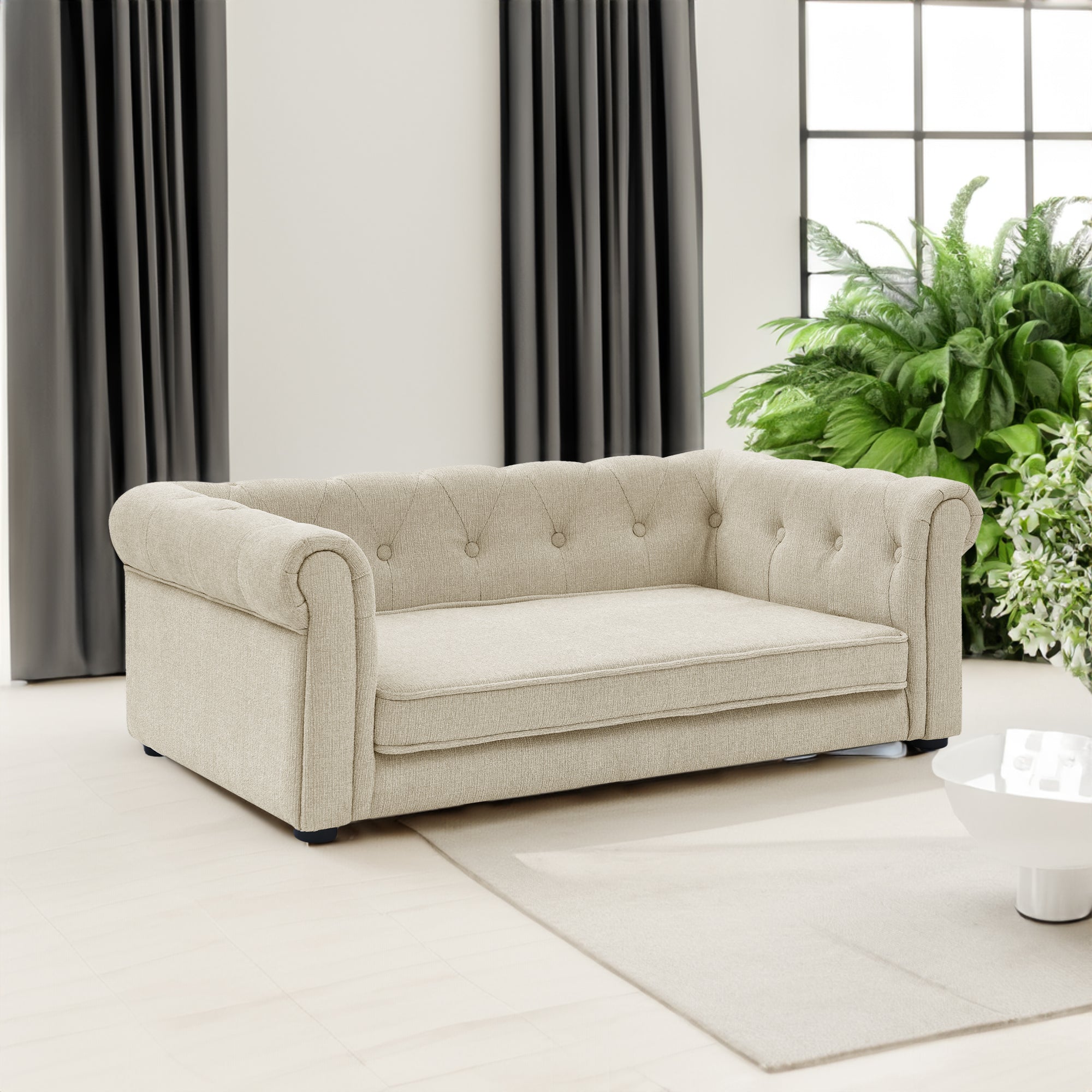 🛋️SOFA ELEGANTE  PARA PELUDOS - Un rincón cómodo que se ve bien en cualquier sala bonita.