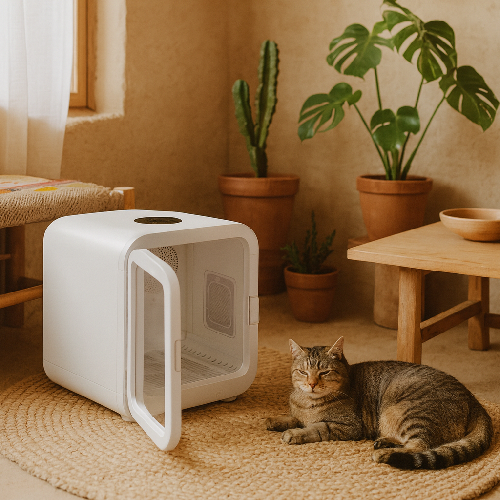 💨 SECADOR DE PELUDOS AUTOMATICO- Lo metes, cierras y sale sequecito y feliz.