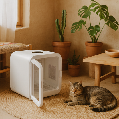 💨 SECADOR DE PELUDOS AUTOMATICO- Lo metes, cierras y sale sequecito y feliz.