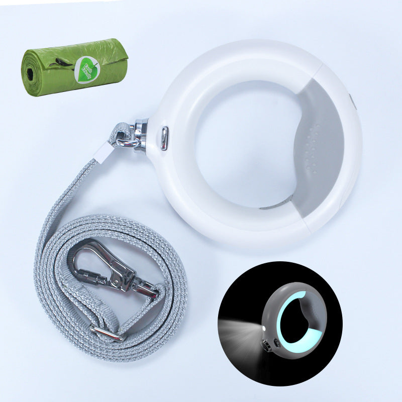 💡 Correa luminosa ajustable para perro con batería recargable- Paseos seguros y con estilo, incluso de noche. 🐾✨