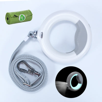 💡 Correa luminosa ajustable para perro con batería recargable- Paseos seguros y con estilo, incluso de noche. 🐾✨