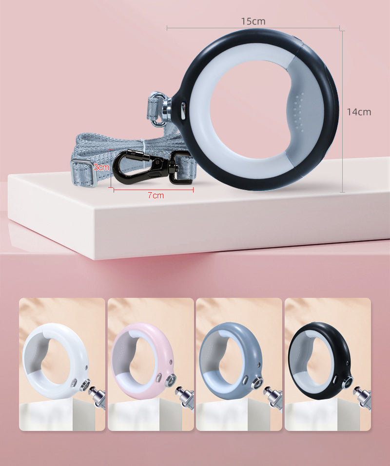 💡 Correa luminosa ajustable para perro con batería recargable- Paseos seguros y con estilo, incluso de noche. 🐾✨