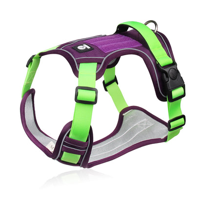 Pet chest harness vest type big dog chest back explosion-proof punch dog chest harness