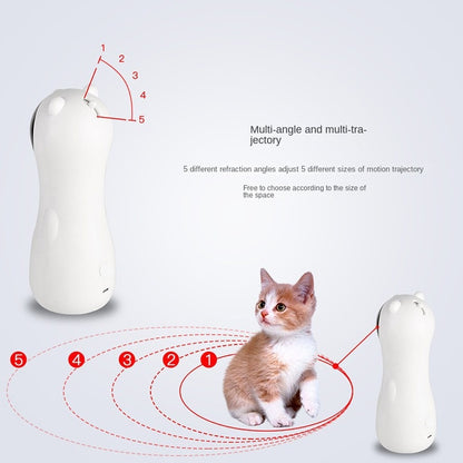 🔴 Juguete láser automático para gatos con temporizador y doble fuente de energía