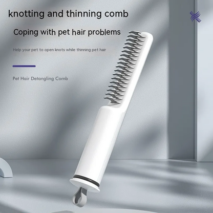 🪮 PEINE DESENREDANTE 3 EN 1 - Peina, desenreda y cuida su pelaje sin lastimar.