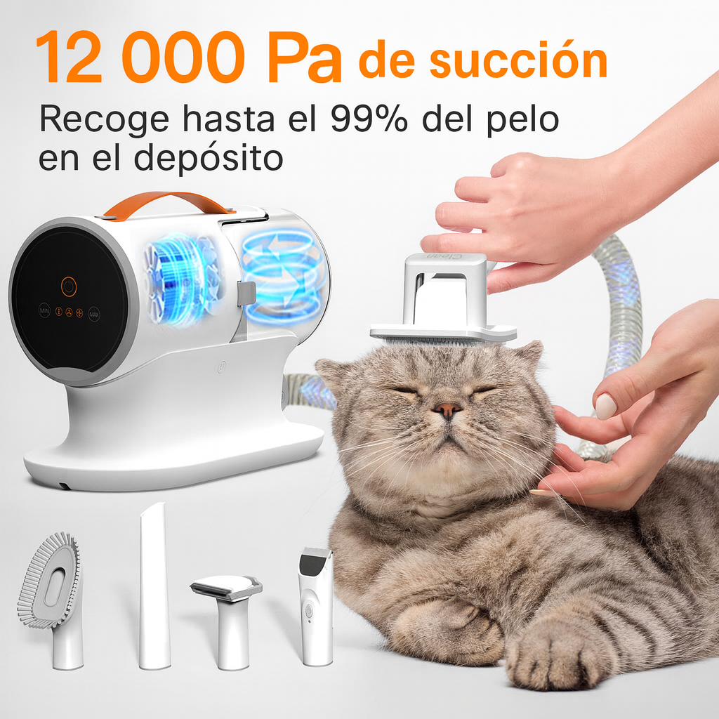 ✨ SET DE GROOMING 5 EN 1 - Cuidado inteligente para peludos siempre guapos, estarán irresistibles.