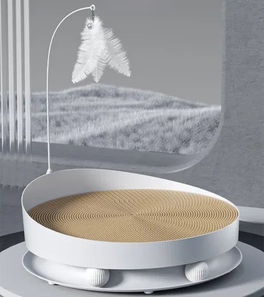 🐱 RASCADOR FELINO 3 EN 1 - Para rascar, jugar y dormir como rey, todo en uno.